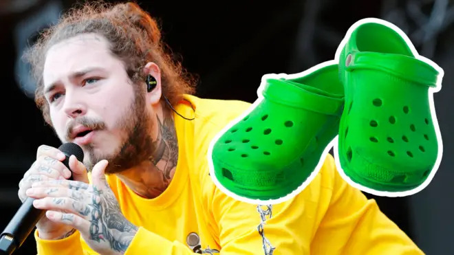 Post Malone and some Crocs