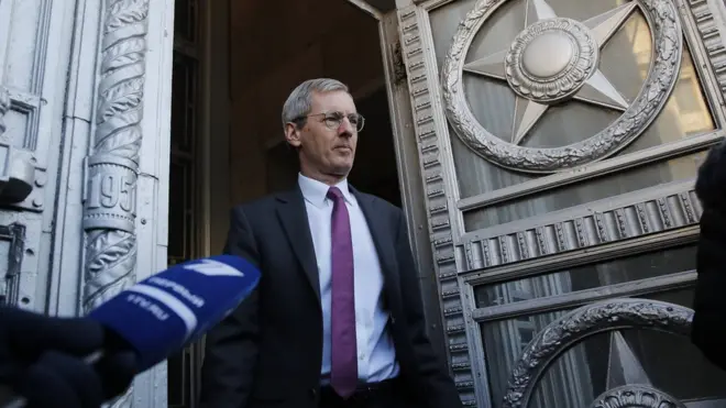 Посол Британии в России Лори Бристоу в субботу утром был вызван в российский МИД