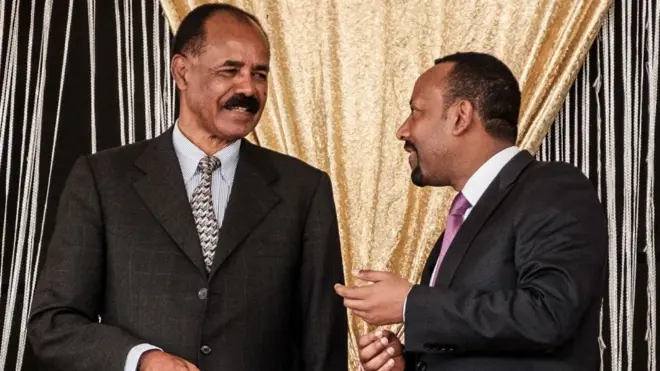 ፕረዚደንት ኢሰይያስ ምስ ቀዳማይ ሚኒስተር ኢትዮጵያ