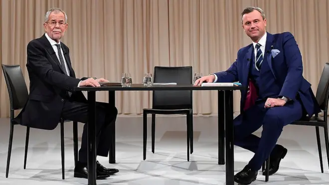 На пост президента Австрии претендуют Александер Ван дер Беллен (слева) и Норберт Хофер