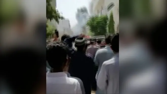 Момент падения самолета