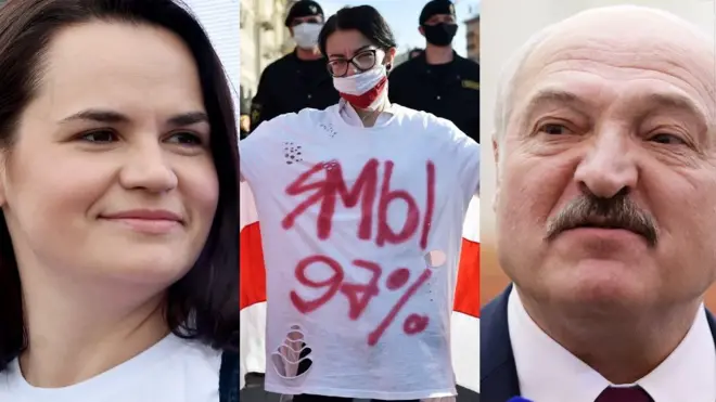 Тихановская ва Лукашенко