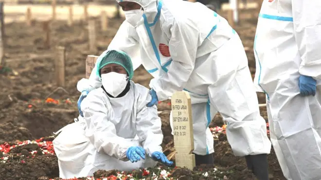 인도네시아는 최근 코로나 재확산의 타격을 강하게 받았다