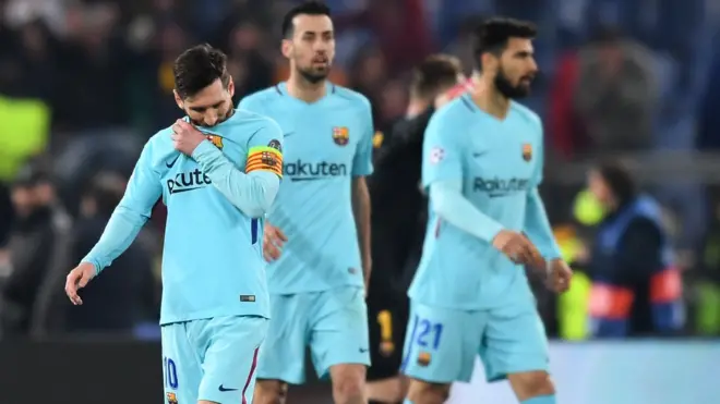 Messi, Busquets y Andre Gomes