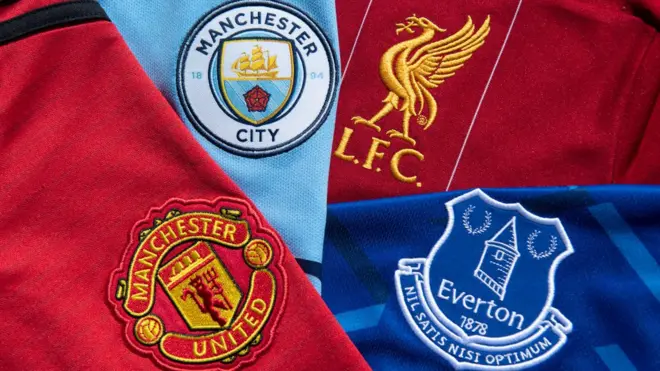شعارات فرق مانشستر يونايتد، مانشستر سيتي، ليفربول وإيفرتون