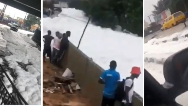 Snowfall in Lagos Nigeria