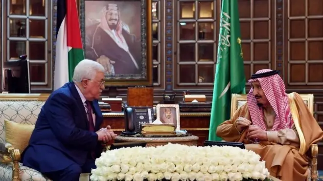 الرئيس الفلسطيني والعاهل السعودي