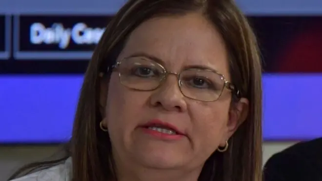 La ministra de Salud de Panamá, Rosario Turner, confirmó el primer caso de coronavirus en el país y dijo que es una paciente de 40 años.