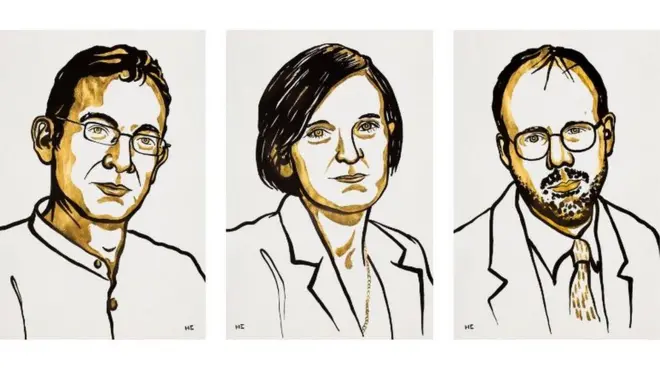 Abhijit Banerjee, Esther Duflo y Michael Kremer son los ganadores del premio Nobel de Economía 2019.