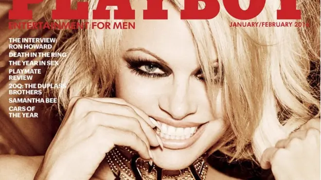 Pamela Anderson was on the cover of the last edition of Playboy Magazine to use nudes
