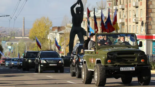 Святкування російського Дня народної єдності в Луганську, 4 листопада 2020 року