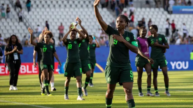 Di Super Falcons crash comot di Womens World Cup at di hand of Germany wey waya dem 3-0
