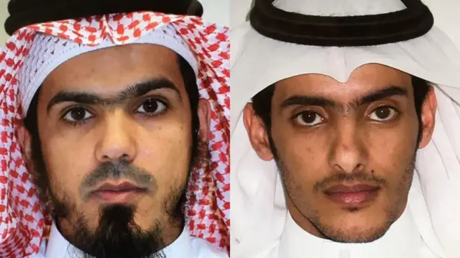 صورتان وزعتهما وكالة الانباء السعودية للقتيلين