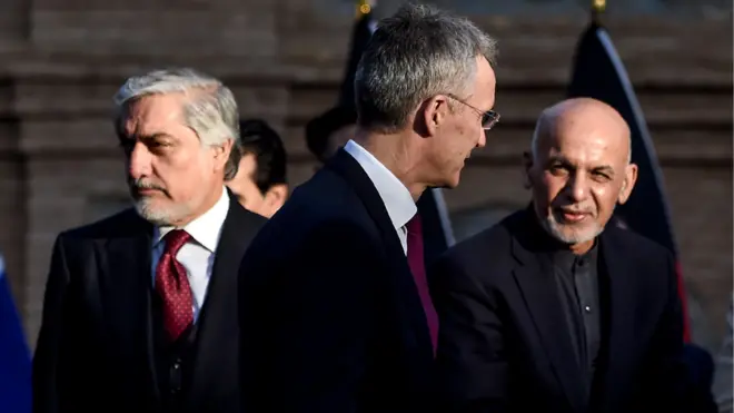 اشرف غنی، عبداللہ عبداللہ (فائل فوٹو)