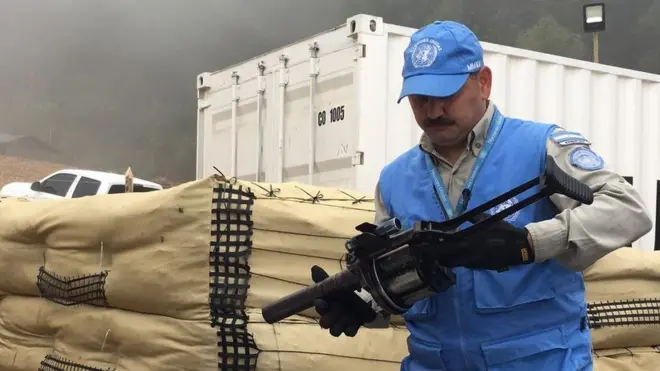 Capitán Jorge Vélez, miembro de las Fuerzas Armadas de Argentina y de la misión de Observadores de la ONU.