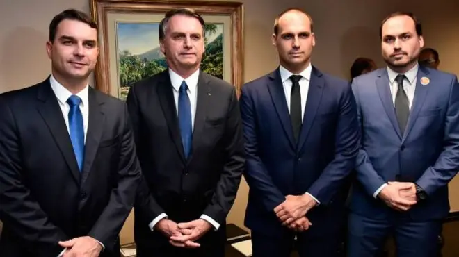 flavio, jair, eduardo e carlos bolsonaro