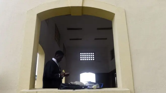 Lawyer for empty Court compound