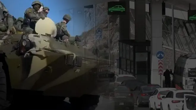 БТР и километровые очереди: что происходит в Верхнем Ларсе