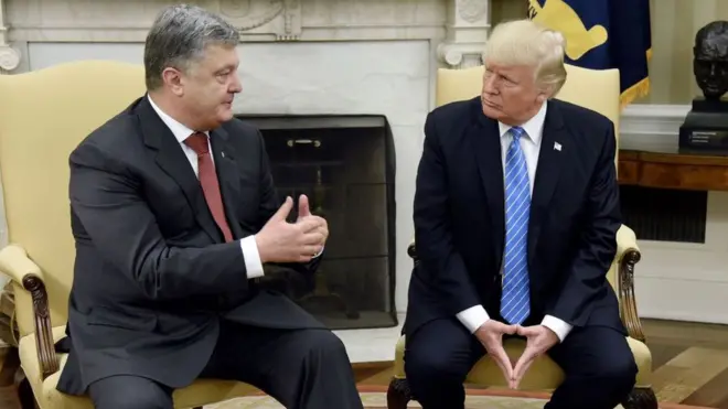 Порошенко, Трамп