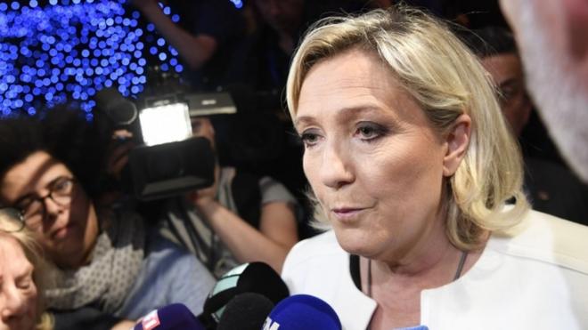 Marine Le Pen, leader of France's National Rally