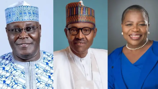 E neva clear how di debate go take be as e pass 70 pipo wey wan become president of Nigeria