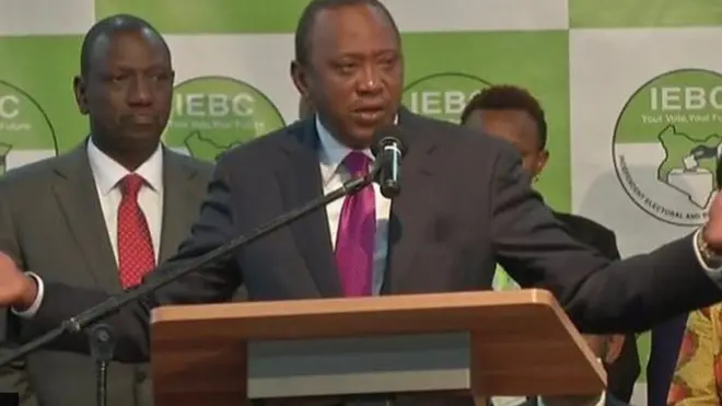 राष्ट्रपतिमा पुन निर्वाचित भएपछि बोल्दै उहुरु केन्याटा