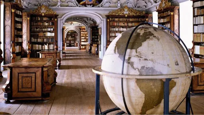 Stiftsbibliothek Kremsmünster (Perpustakaan Kremsmünster Abbey), Austria