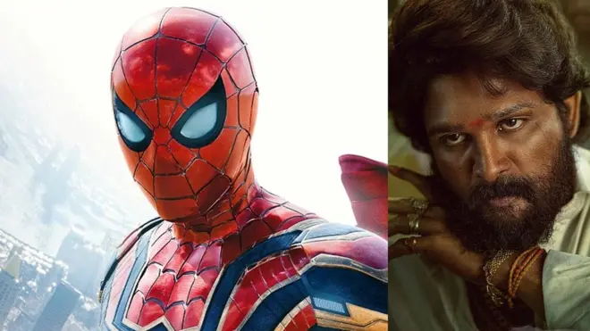 స్పైడర్ మ్యాన్, అల్లు అర్జున్ పుష్ప