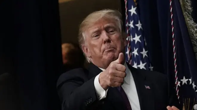 Trump hizo pública este miércoles su lista de noticias de 2017 que considera son los mayores bulos publicados en la prensa sobre su labor como presidente de Estados Unidos.