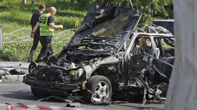 Подорванный автомобиль