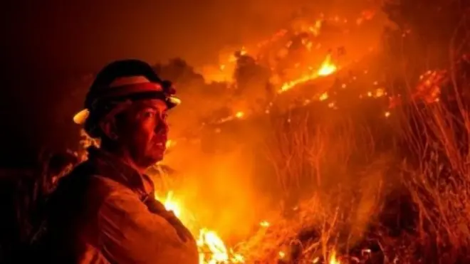 The elevated heat globally contributed to record wildfires in California