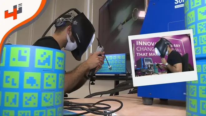 نتعرف مع محمد طه على مركز يستخدم أحدث التقنيات لصيانة محطات الكهرباء مثل الطباعة ثلاثية الأبعاد والمسح ثلاثي الأبعاد والواقع الافتراضي.