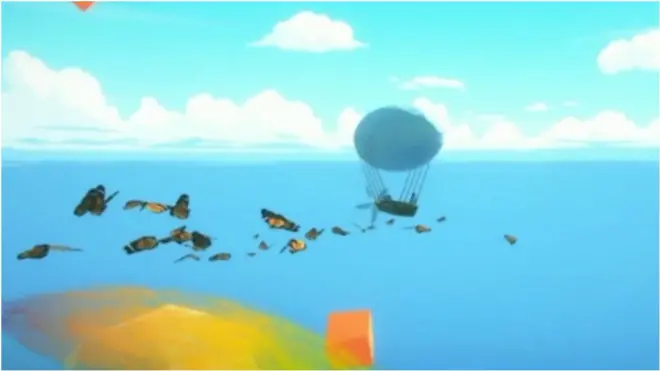 на повітряній кулі