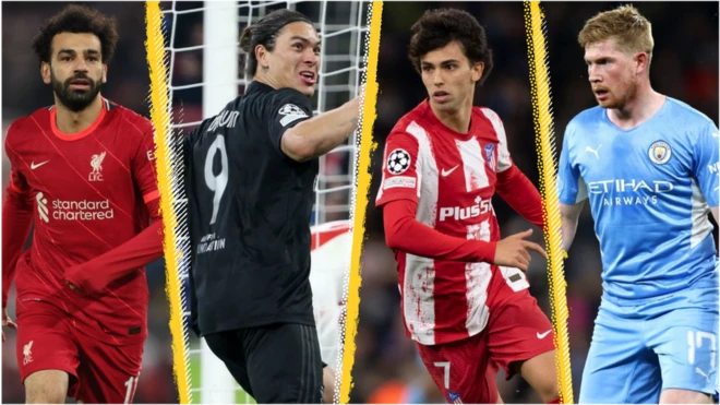 ካብ ጸጋም ንየማን: መሓመድ ሳላሕ: ዳርዊን ኑነዝ: ጃኦ ፈሊክስን ከቪን ዲ ብሩዪንን