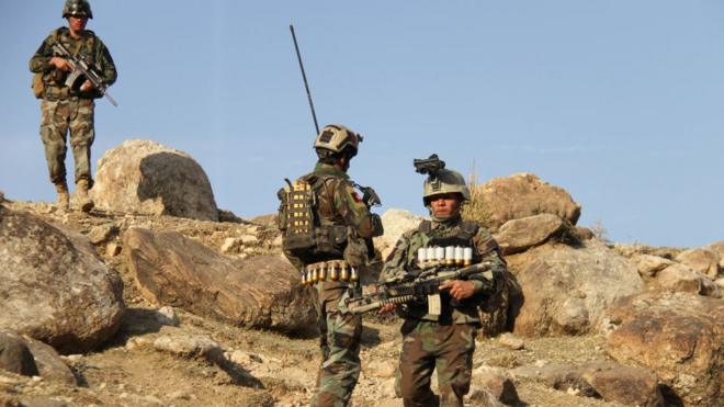 американские и афганские военные