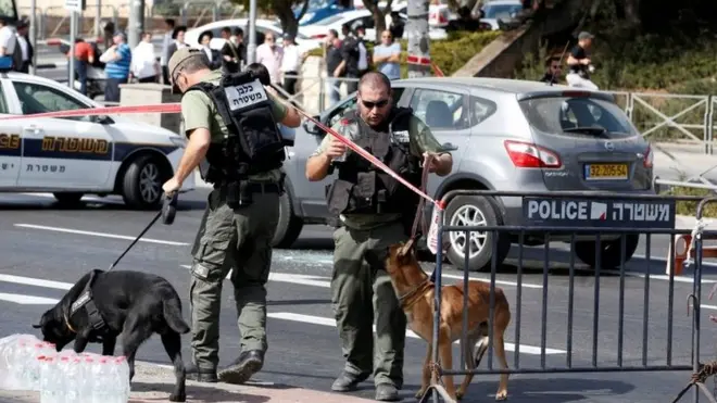 پلیس اسرائیل در حال تجسس