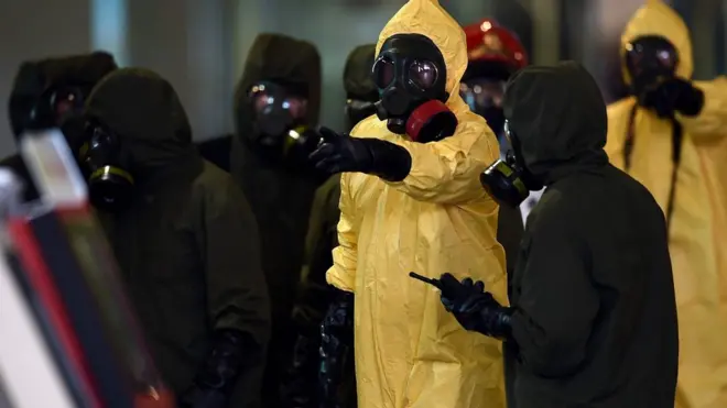 เจ้าหน้าที่หน่วย Hazmat ของมาเลเซีย