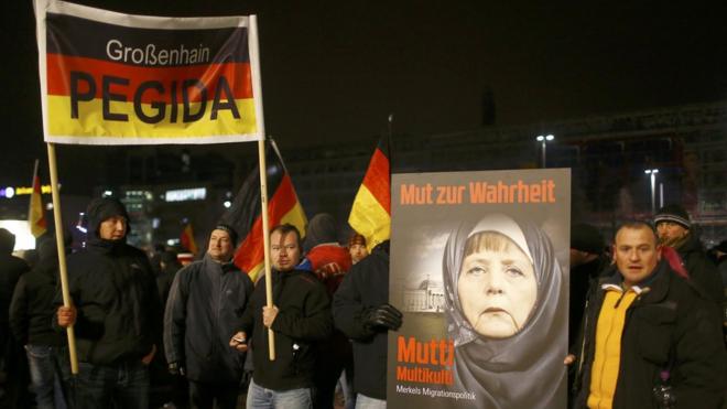 تظاهرة لأنصار حركة بيغيدا المناهضة للإسلام في ألمانيا