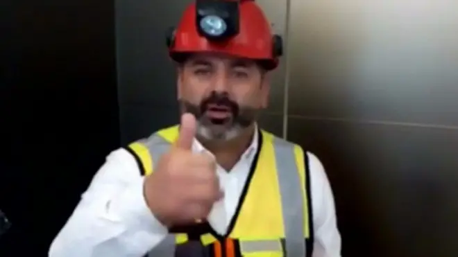 Mario Sepúlveda, uno de los 33 mineros chilenos rescatados en 2010, envió ánimo y esperanza basado en su experiencia de 69 días bajo tierra.