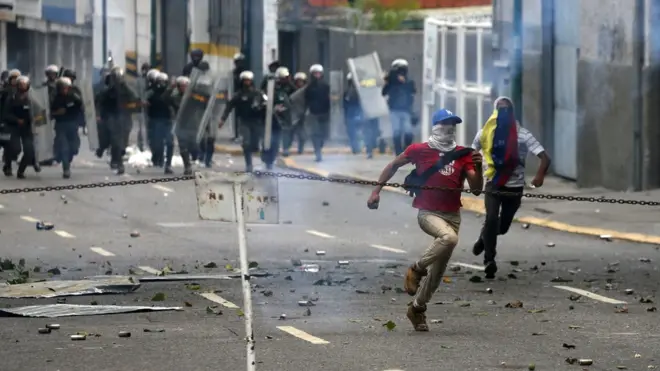 Venezüella protesto