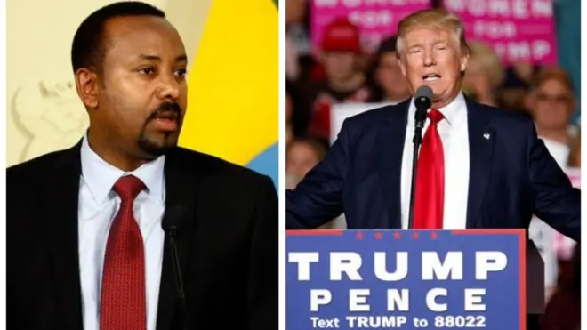 ትራምፕ ነቲ ንቀዳማይ ሚኒስተር ኣብዪ ዝተዋህበ ኖበል ሰላም 2019 ንዓይ'ዩ ዝግባኣኒ በሃላይ'ዩ