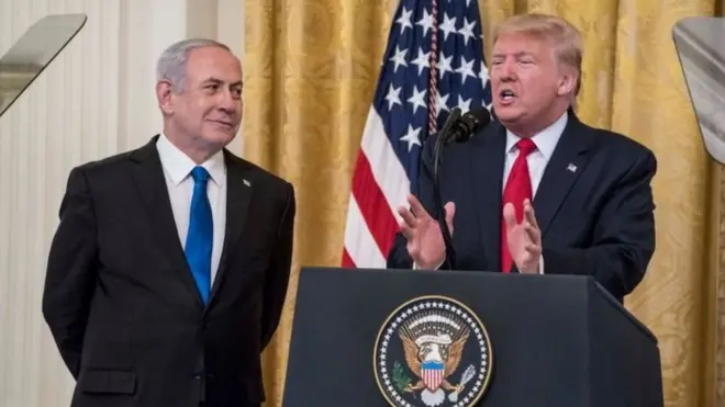 Donald Trump iyo Benjamin Netanyahu