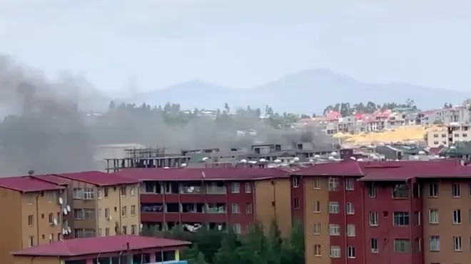 በአዲስ አበባ የተከሰተ ቃጠሎ