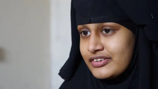 Shamima Begum dalam wawancara dengan BBC News tentang keinginannya untuk pulang dari Suriah.