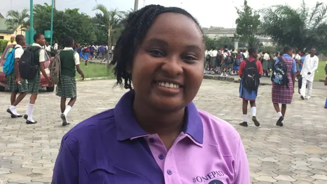 Assurance Chinemerem na di Director for One Pad for her Initiative