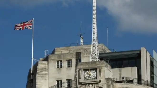 La histórica sede de la BBC en Londres.