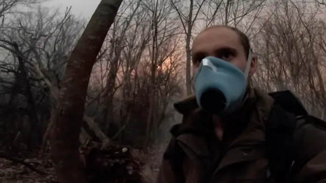 сталкер і пожежа в Чорнобилі