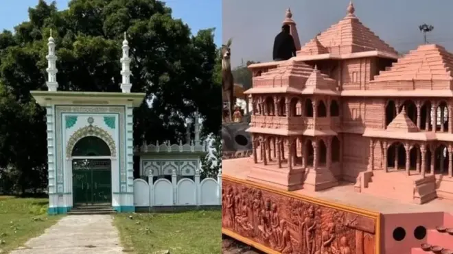 మసీదు, రామమందిరం