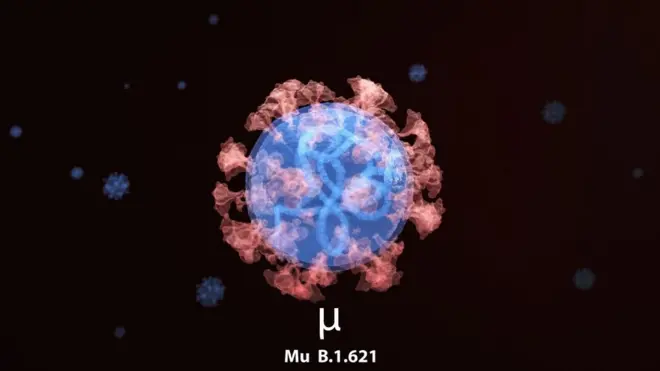 Ilustration du variant Mu.