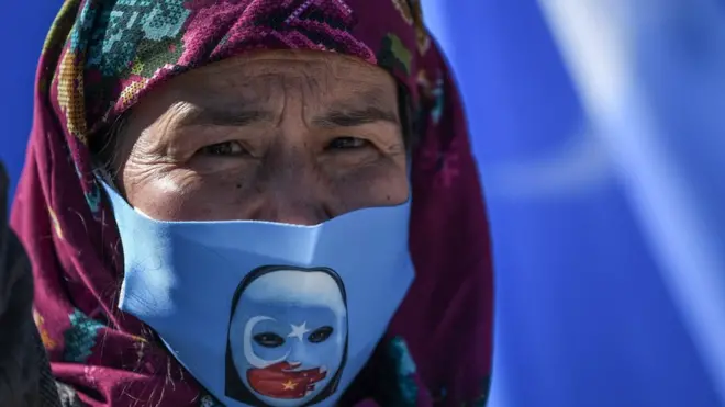 Uygur Türklerinin protestosundan